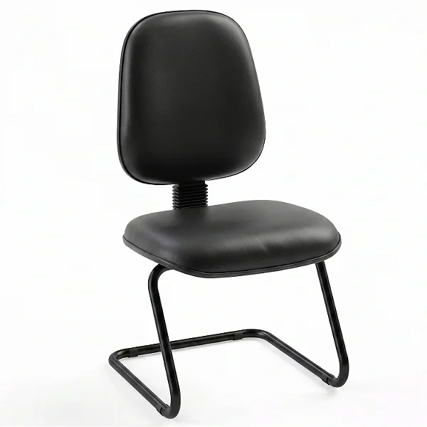 Cadeira Fixa Executiva Alta Diretorzinho Lisa Base em "S" - 37104 - Casa das Cadeiras Goiânia