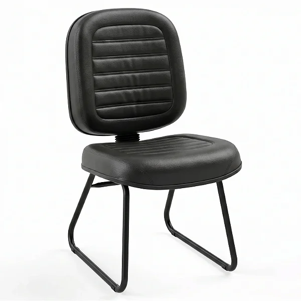 Cadeira Fixa Diretor Costurada Base Trapézio - 33375 - Casa das Cadeiras Goiânia