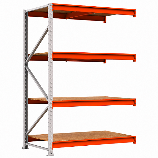 Porta Pallet Continuação 4 Bandejas / 4 Níveis (3,00×1,80×0,80) - 74242 - Casa das Cadeiras Goiânia