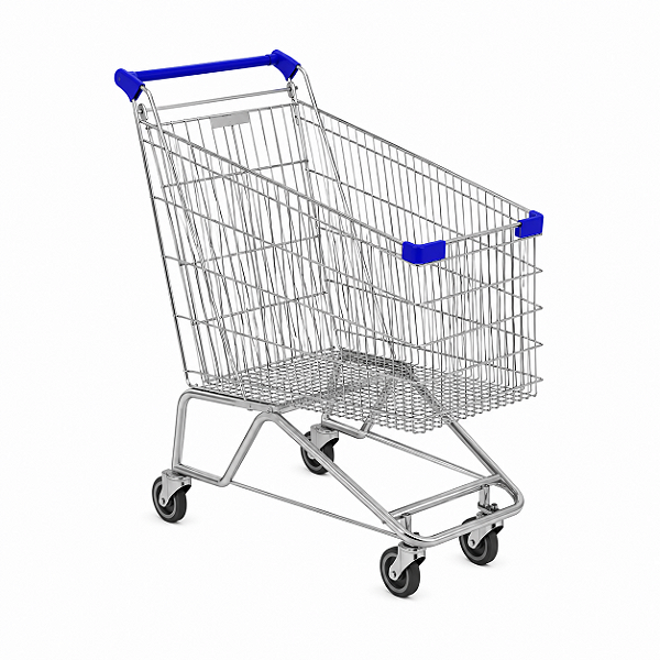 Carrinho de Supermercado 210L Galvanizado - 85939 - Casa das Cadeiras Goiânia