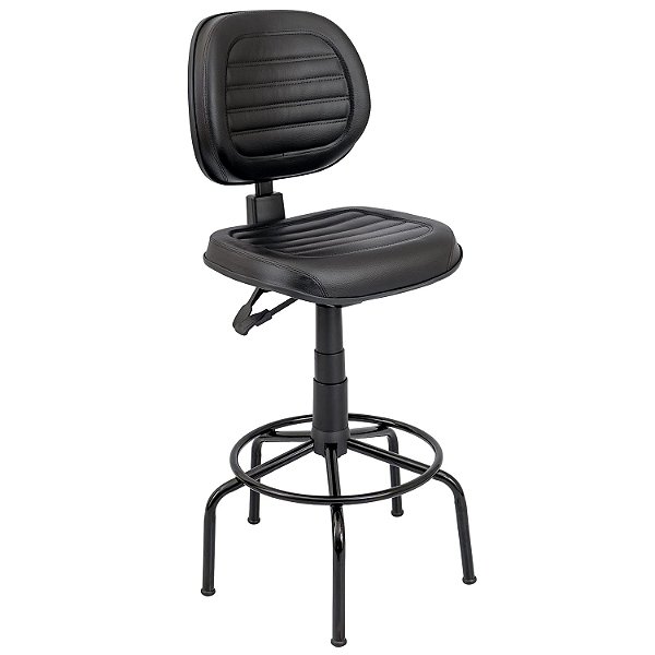Cadeira Caixa Alta Executiva Costurada – Base Aranha Com Back-System – Sem Braços - 95287 - Casa das Cadeiras Goiânia