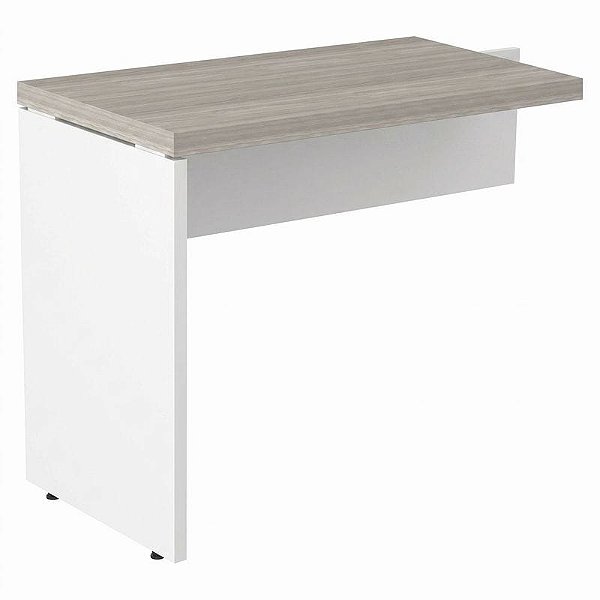 Mesa Auxiliar Para Escritório 90X45 Linha Prima 40 – Fresno/Branco - 50073 - Casa das Cadeiras Goiânia
