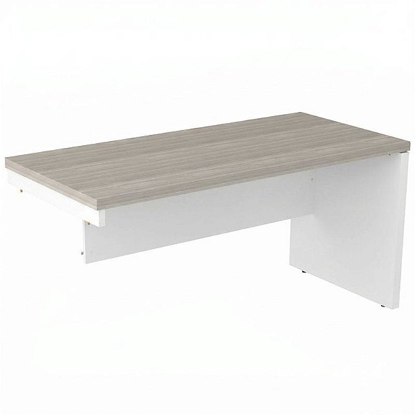 Mesa Diretiva Para Escritório Pé Painel Para Gaveteiro 170X70 Linha Prima 40 – Fresno/Branco - 97731 - Casa das Cadeiras Goiânia