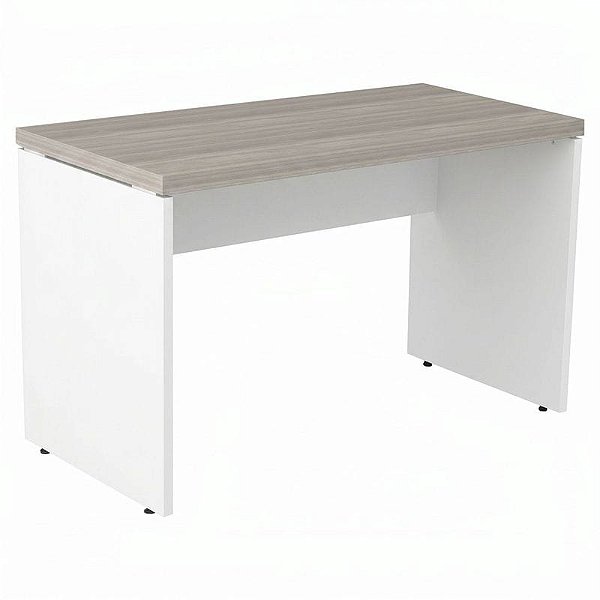 Mesa Para Escritório Reta Pé Painel 150X60 Linha Prima 40 – Fresno/Branco - 61412 - Casa das Cadeiras Goiânia