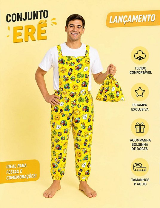 Roupa de Erê Masculina (amarela))