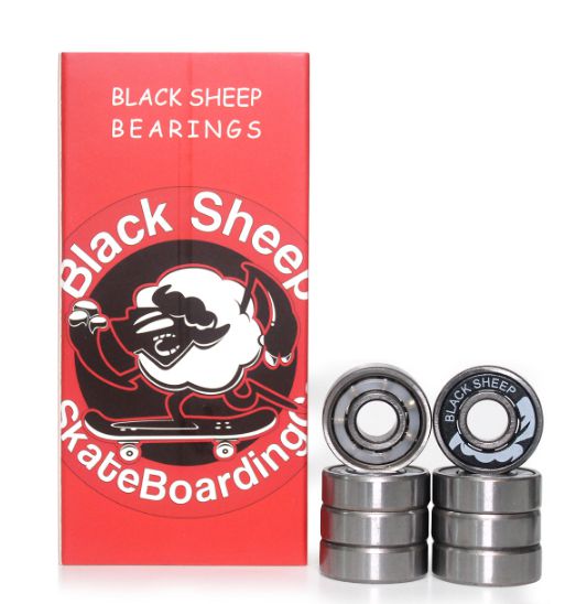 Rolamento Black Sheep Profissonal Red Alta Performance de Skate Longboard Patins