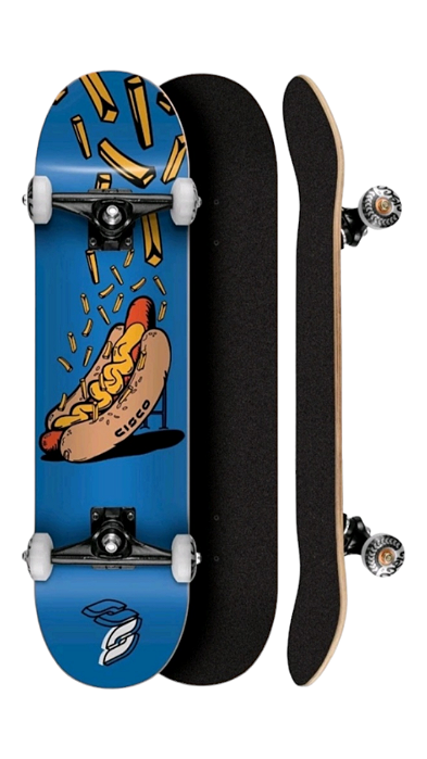 Skate Montado Profissional Cisco Hotdog 8.0" Abec 7
