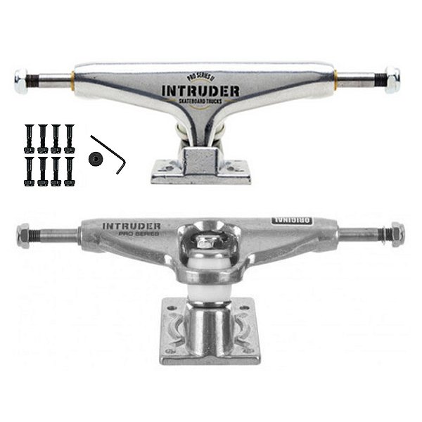 Truck Skate Intruder 139mm Mid Vazado + Parafuso de Base 10mm