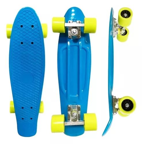 Skate Mini Cruiser Infantil Azul DM Toys