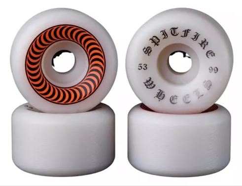 Roda Spitfire 53mm 99a Og Classics White Skate