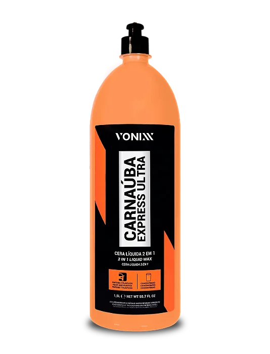 CERA LÍQUIDA 2 em 1 Carnaúba Express Ultra 1,5L Vonixx