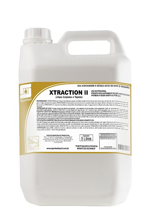 XTRACTION II Limpador de Carpete por Extração 5L