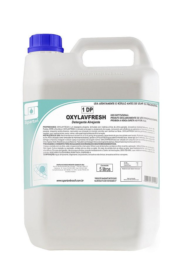 OXYLAVFRESH  Detergente alvejante 5L