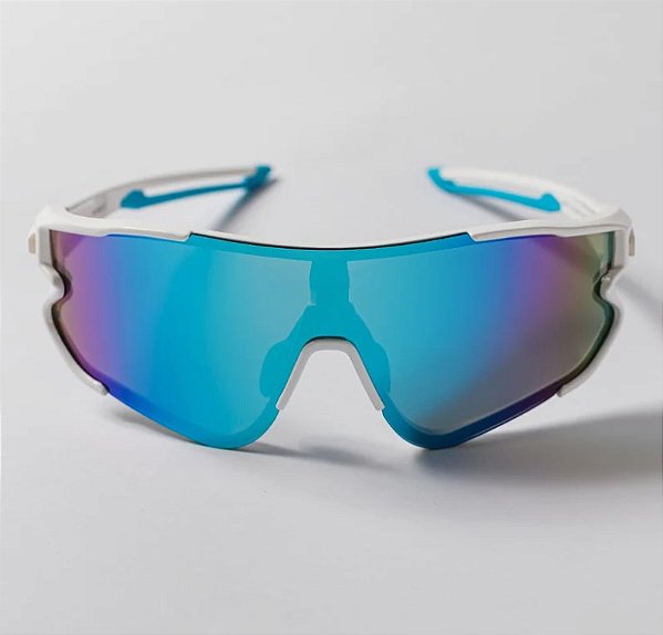 Óculos de sol esportivo  KONA One Azul e Branco