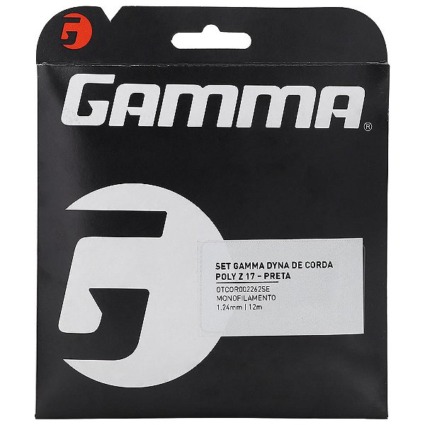 CORDA GAMMA DYNA POLY Z 17 1.24 PRETO - SET INDIVIDUAL