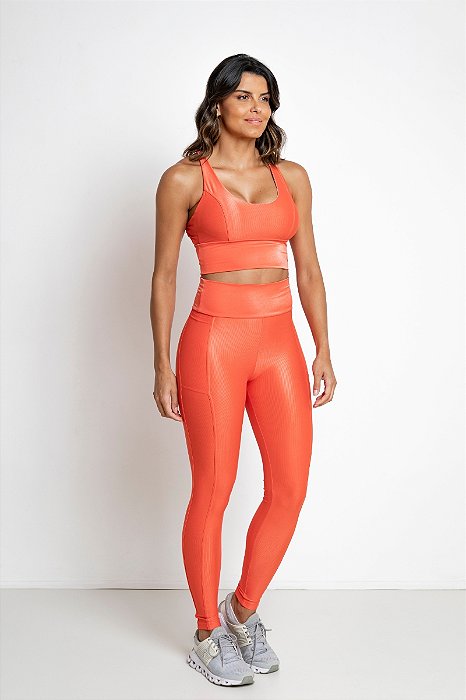LEGGING TRILHA VERÃO SET WONDER GOIABA