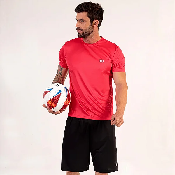 CAMISETA MASCULINA WILSON CORE - VERMELHA