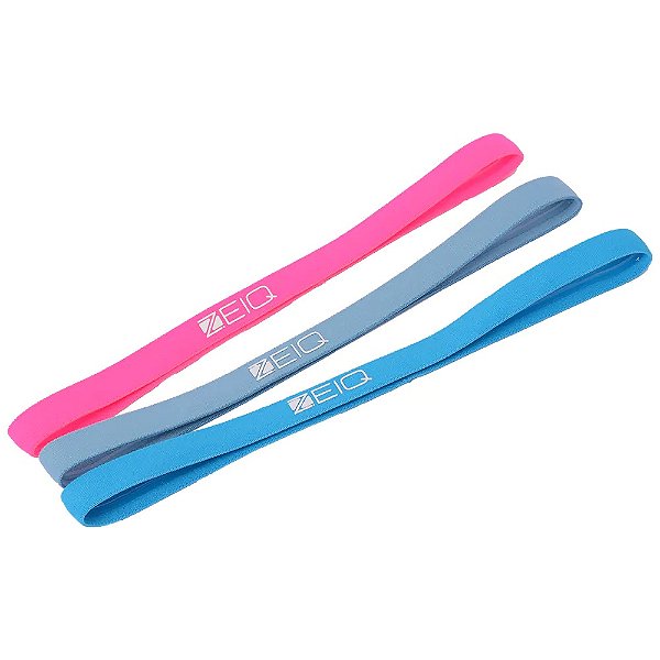 HEAD BAND SPORT ZEIQ PINK / CINZA / AZUL - 3 UNI