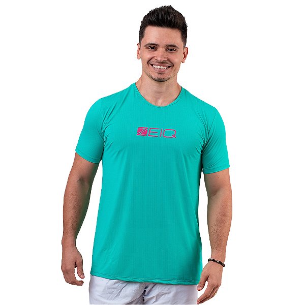CAMISETA MASCULINA SLIM DRY ZEIQ VERDE OCEANI