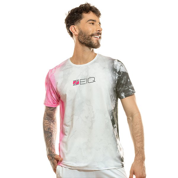 CAMISETA MASCULINA ZEIQ BRANCA MARMORE