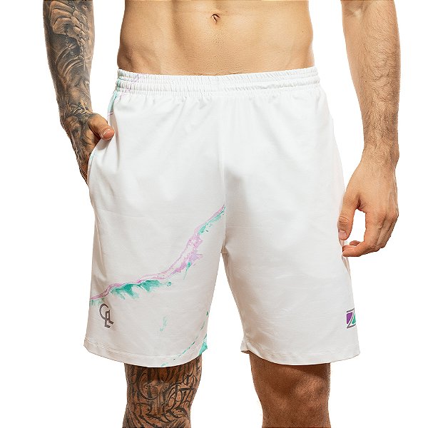 SHORT MASCULINO COLLANI ZEIQ BRANCO BOREAL