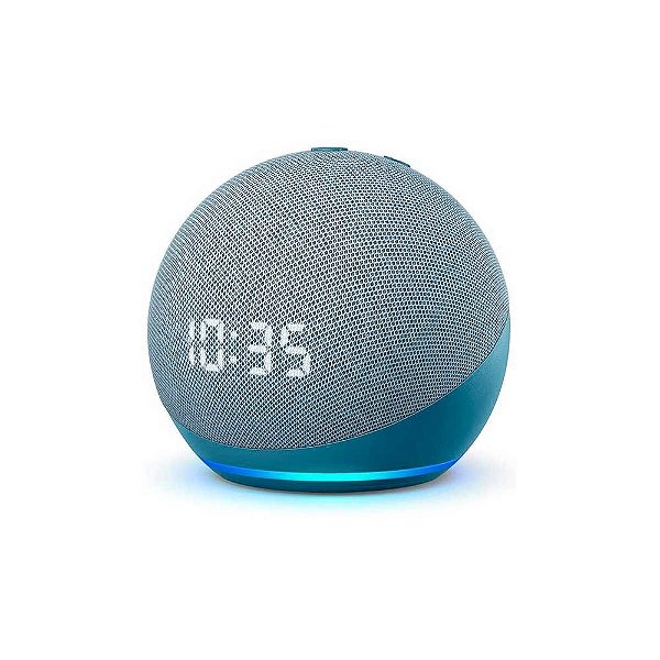 Echo Dot 5ª geração Amazon, com Alexa, com Relógio, Smart Speaker, Display, Azul - B09B8XXWKT