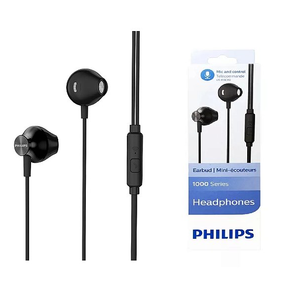 Fone philips TAUE101BK/00 Preto