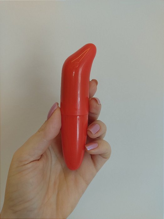 Vibrador Golfinho ponto G liso vermelho