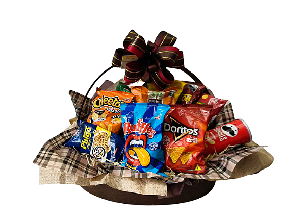 Cesta De Salgadinhos O Vovô Fugiu de Casa