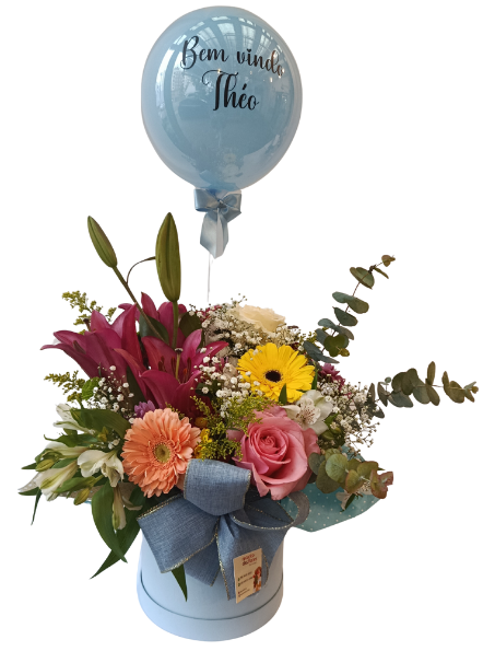 Box De Flores Do Campo G Com Balão