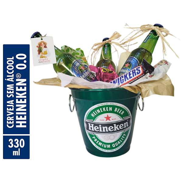 Zero Álcool Balde 3l de Cervejas Heineken Zero