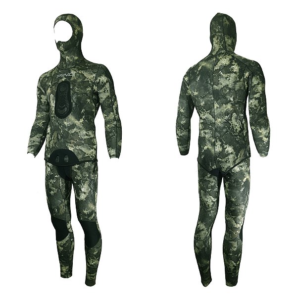 Roupa Pesca Submarina Pino Viper Fusion Moss Opencell 3mm