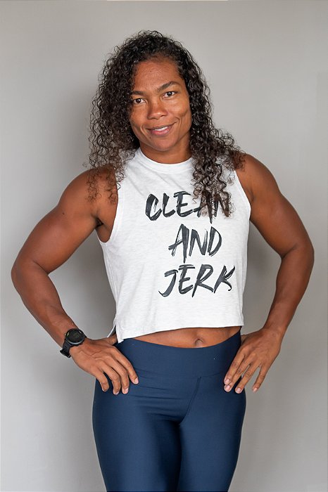 Cropped Clean Jerk Cinza