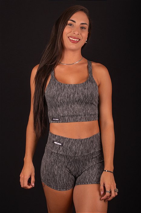Short Fitness CINZA MESCLA
