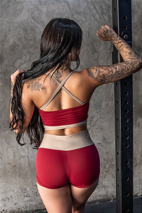 Top Fitness BORDO/BEGE