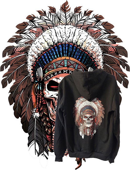 MOLETOM INDIAN SKULL