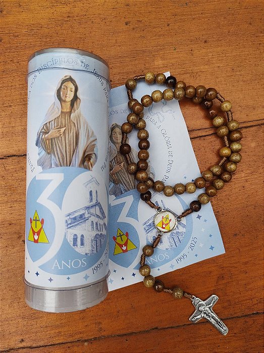 COMBO: Vela Comemorativa 30 Anos + Terço 30 Anos