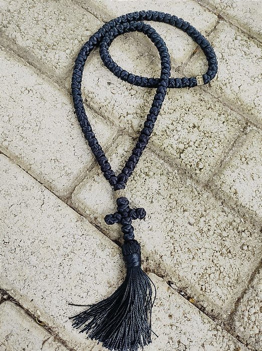 Komboskini - Cordão de Oração (100 nós) - Em Cetim