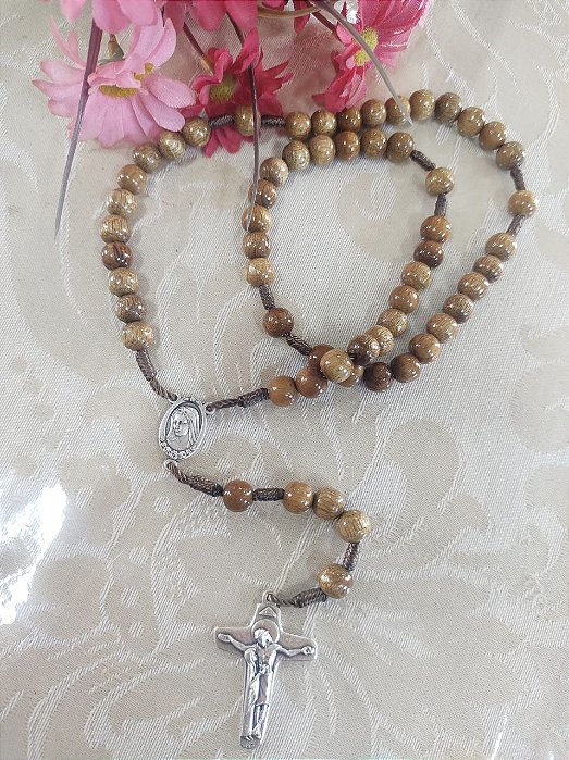 Terço Medjugorje – Conta Redonda - Imbuia -  Cruz da Unidade