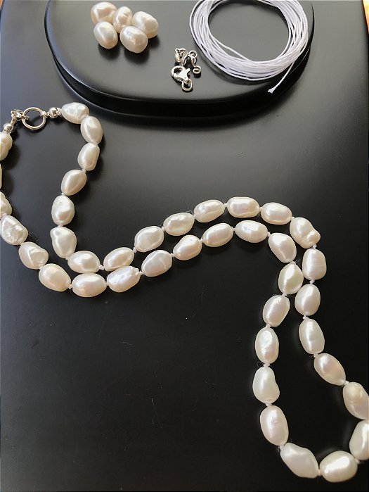 Oficina joias de montagem  - Colares de Pérolas