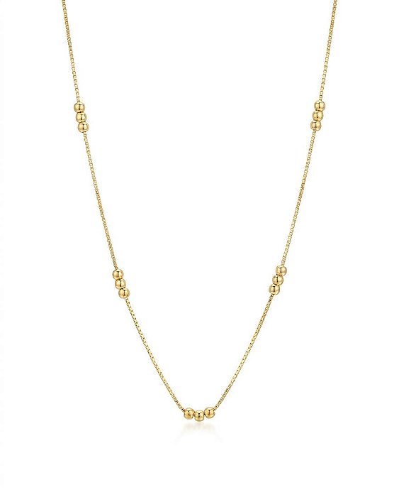 CHOKER VENEZIANA COM BOLINHA DIAMANTADA | BANHADO A OURO