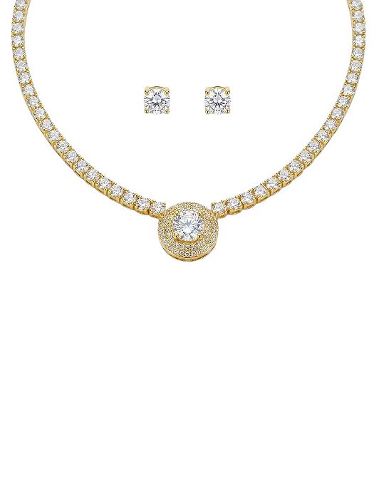 CONJUNTO RIVIERA COM PONTO DE LUZ | BANHADO A OURO