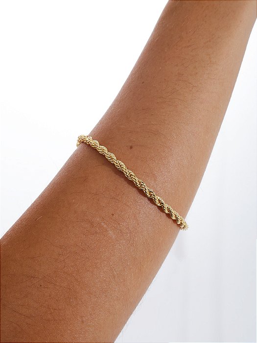 PULSEIRA CORDAO BAIANO | MASCULINO | BANHADO A OURO