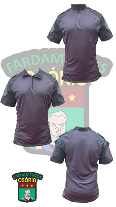 Combat shirt manga curta Cinza