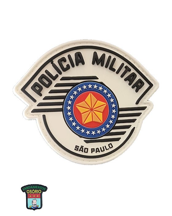 BRASÃO EMBORRACHADO - PMESP (COM VELCRO)