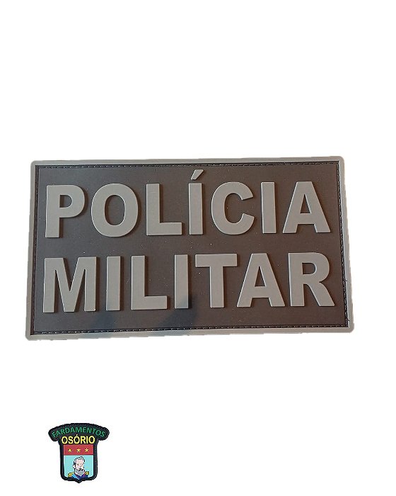 EMBORRACHADO PARA COLETE - PM (COM VELCRO)