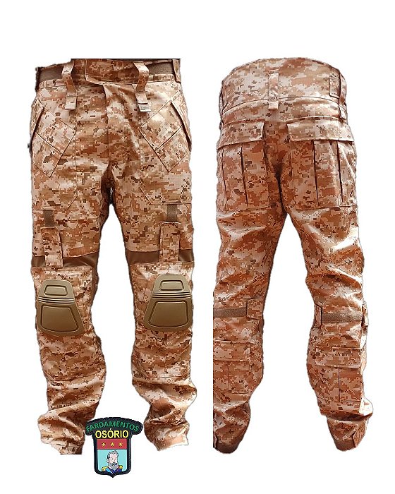 CALÇA G3 / 7 BOLSOS (joelheira) - DIGITAL DESERT