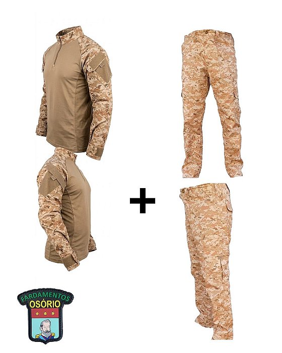 CONJUNTO - COMBAT SHIRT + CALÇA - DIGITAL ARID