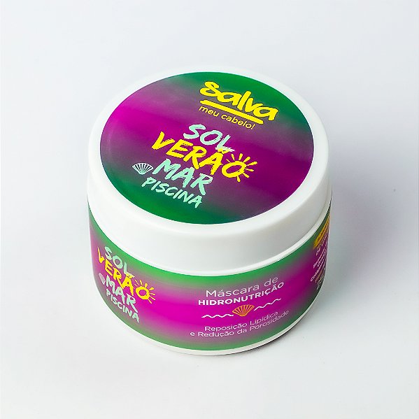 Máscara de Hidronutrição Pré e Pós Sol Verão Mar Piscina 250g