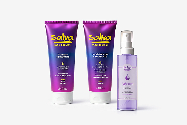 LAVA & SALVA AS PONTAS (Shampoo + Condicionador + Sérum)